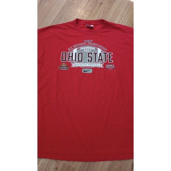 Nike Team Ohio State Shirt Mens 2XL XXL OSU Buckeyes Tostitos Bowl 2007 National - Picture 2 of 14